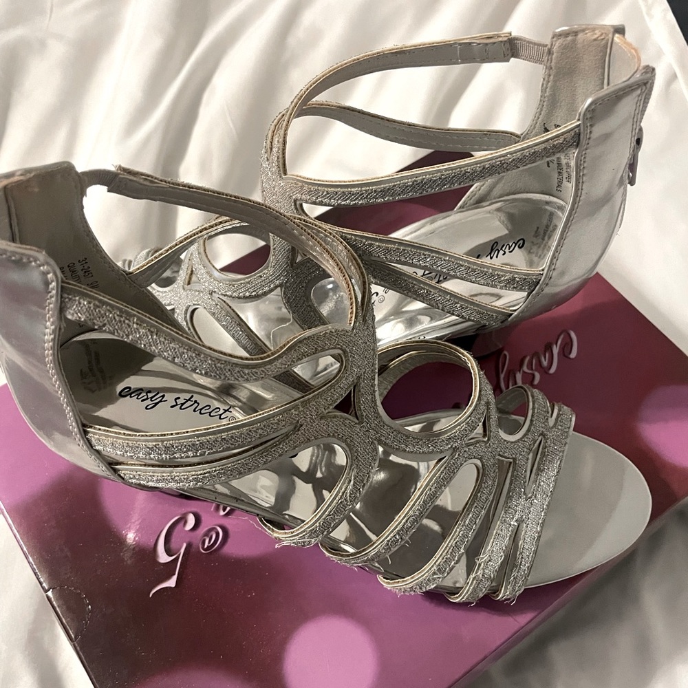 Silver Mother of the Bride Shoes